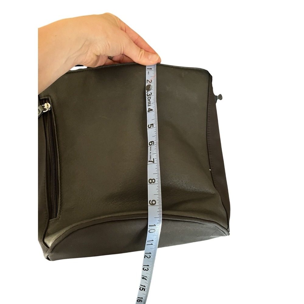 Bucket Tote Concealed Carry Purse Tumbled Leather GTM-19 Black - Picture 6 of 9